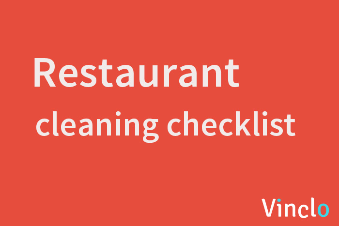 restaurant cleaning checklist Cover Image