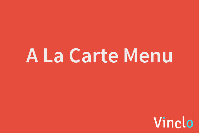 what is a la carte menu cover image
